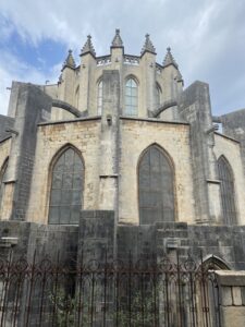 Girona kathedraal achterzijde